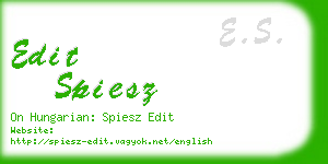 edit spiesz business card